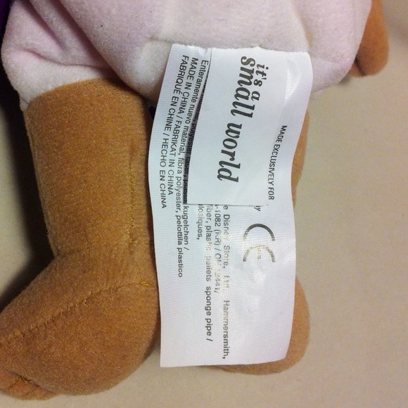 Vintage Disney Parks Disneyland it's a small world India Girl Bean Bag Plush - Picture 7 of 8